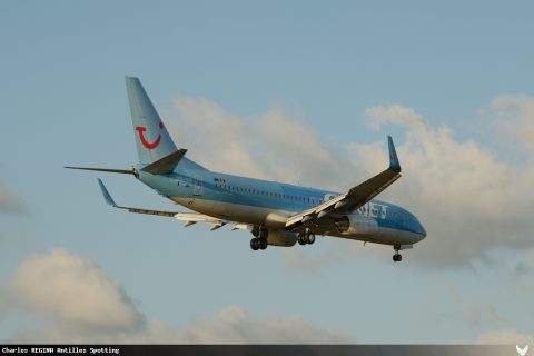OO-VAS · Boeing 737-800, Martinique – Aimé Césaire