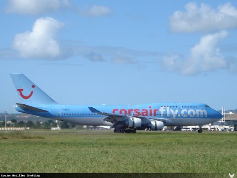 F-HKIS · Boeing 747-400, Martinique – Aimé Césaire
