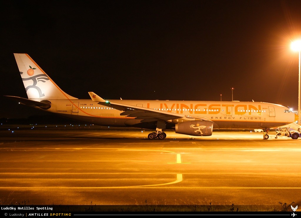 I-LIVN · Airbus A330-200, Livingston Energy Flight, Pointe-à-Pitre – Maryse Condé