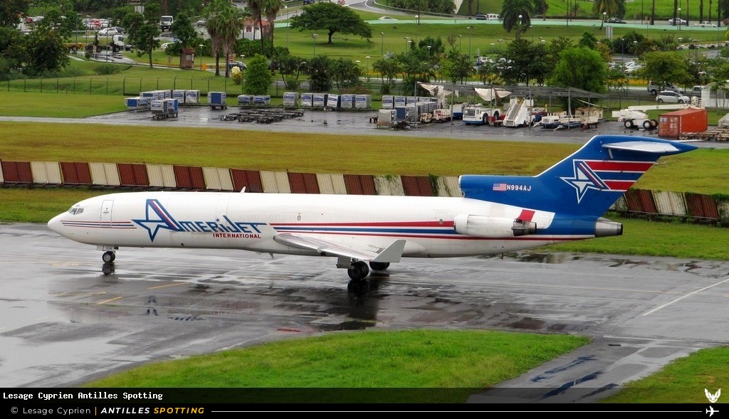 N994AJ · Boeing 727-200, Amerijet International, Martinique – Aimé Césaire