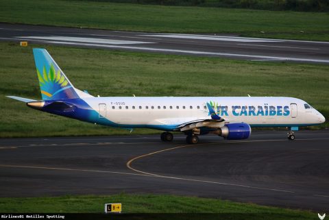 F-OSUD · Embraer E190, Martinique – Aimé Césaire