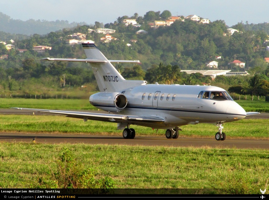 N707JC · Hawker 800 / 900XP, Privé, Martinique – Aimé Césaire