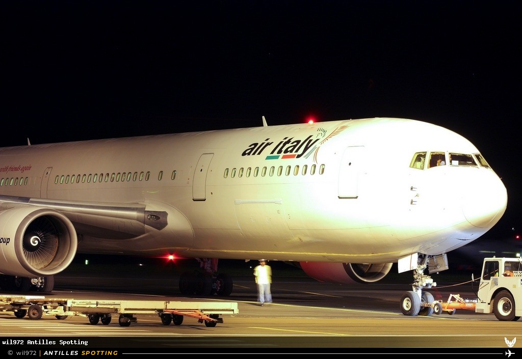 I-AIGJ · Boeing 767-300, Air Italy, Martinique – Aimé Césaire