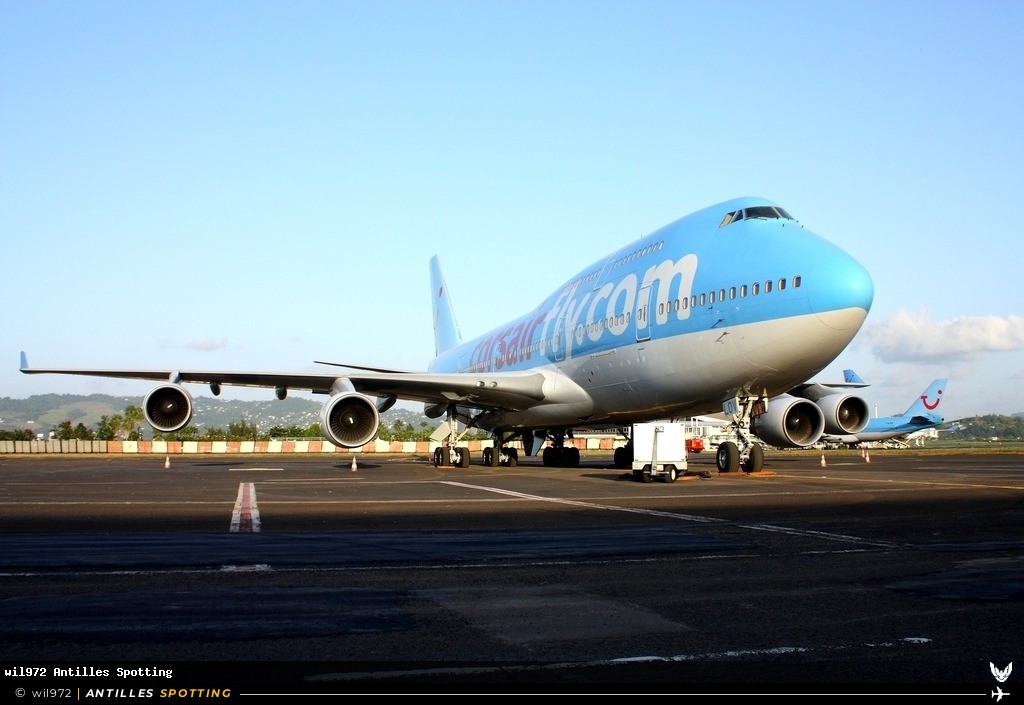 F-HLOV · Boeing 747-400, Corsairfly, Martinique – Aimé Césaire