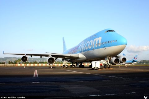 F-HLOV · Boeing 747-400, Martinique – Aimé Césaire