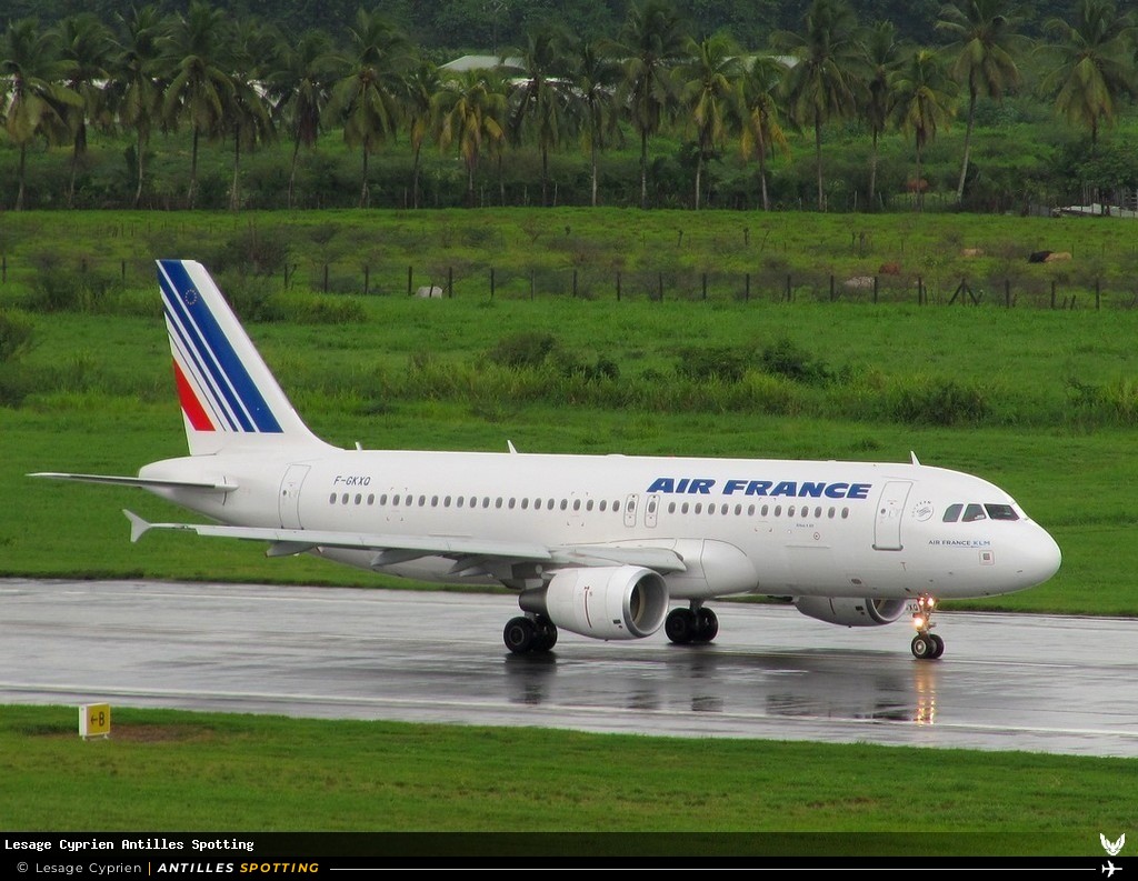 F-GKXQ · Airbus A320, Air France, Martinique – Aimé Césaire