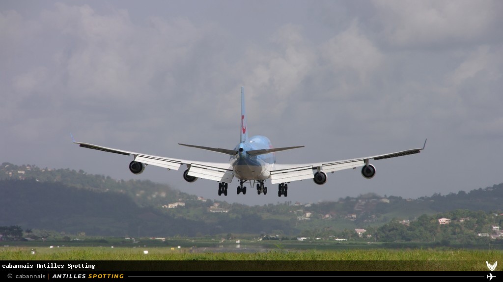 F-GTUI · Boeing 747-400, Corsairfly, Martinique – Aimé Césaire
