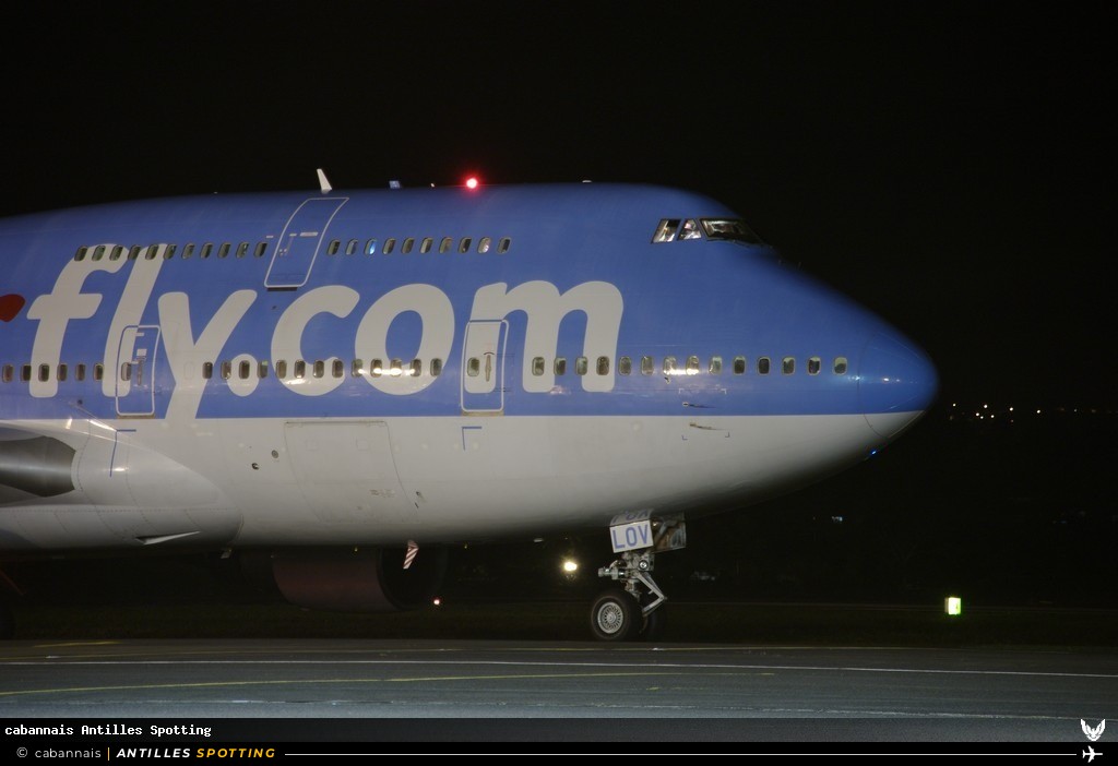 F-HLOV · Boeing 747-400, Corsairfly, Martinique – Aimé Césaire