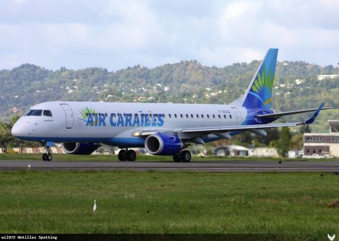 F-OSUD · Embraer E190, Martinique – Aimé Césaire