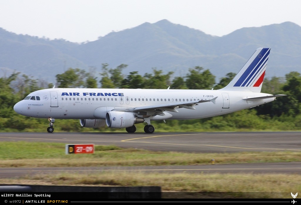 F-GKXQ · Airbus A320, Air France, Martinique – Aimé Césaire
