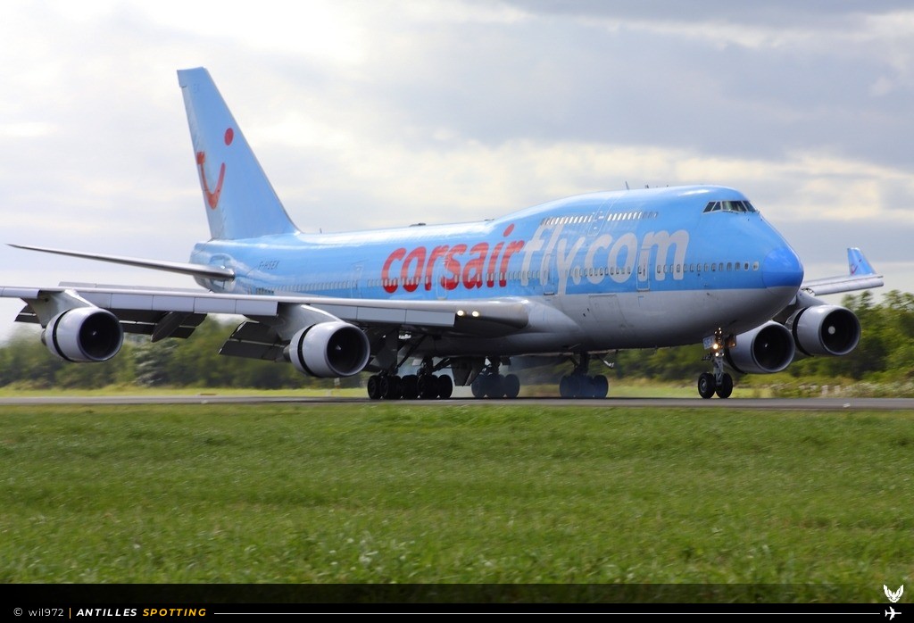 F-HSEX · Boeing 747-400, Corsairfly, Martinique – Aimé Césaire