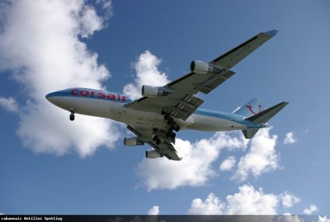 F-HSEX · Boeing 747-400, Martinique – Aimé Césaire