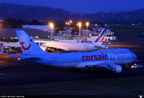 F-HSEX · Boeing 747-400, Martinique – Aimé Césaire