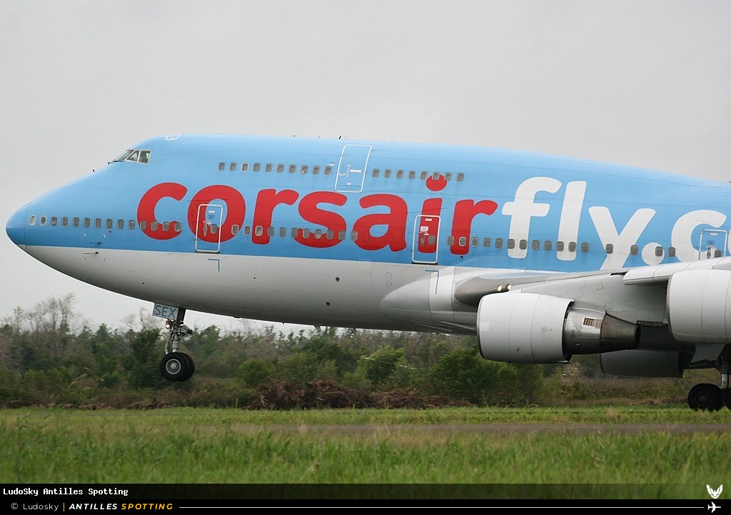 F-HSEX · Boeing 747-400, Corsairfly, Martinique – Aimé Césaire