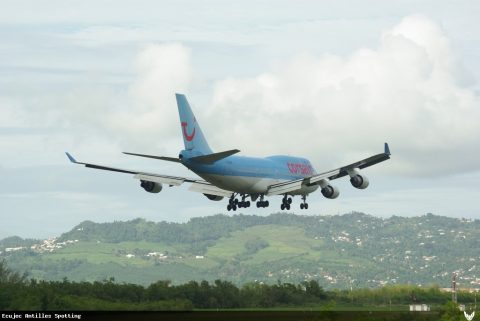 F-GTUI · Boeing 747-400, Martinique – Aimé Césaire