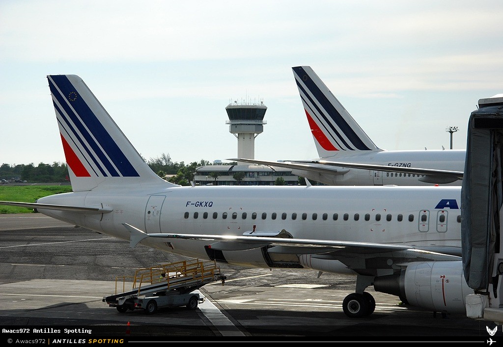F-GKXQ · Airbus A320, Air France, Martinique – Aimé Césaire