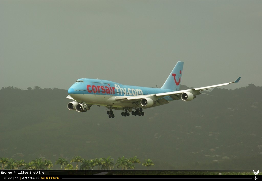 F-HSEX · Boeing 747-400, Corsairfly, Martinique – Aimé Césaire
