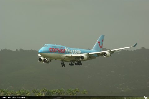 F-HSEX · Boeing 747-400, Martinique – Aimé Césaire