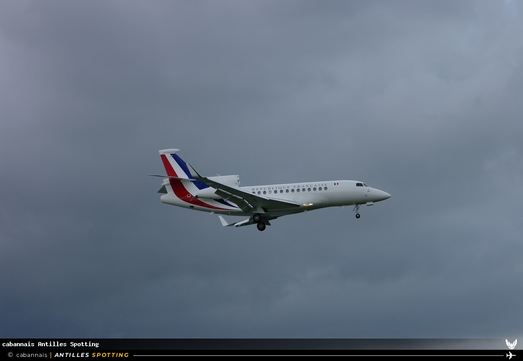F-RAFA · Dassault Falcon 7X, Armée de l'Air, Martinique – Aimé Césaire