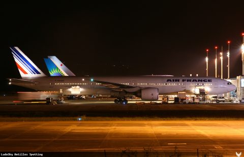 F-GSQO · Boeing 777-300ER, Pointe-à-Pitre – Maryse Condé