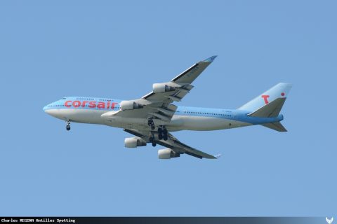 F-HSEA · Boeing 747-400, Martinique – Aimé Césaire