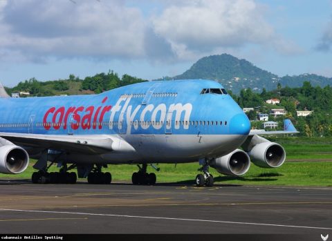 F-HSEA · Boeing 747-400, Martinique – Aimé Césaire