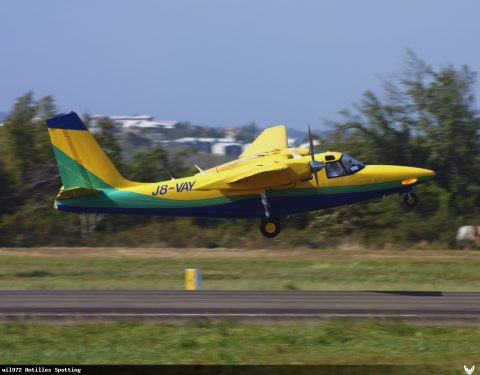 J8-VAY · Aero Commander 500U, Martinique – Aimé Césaire