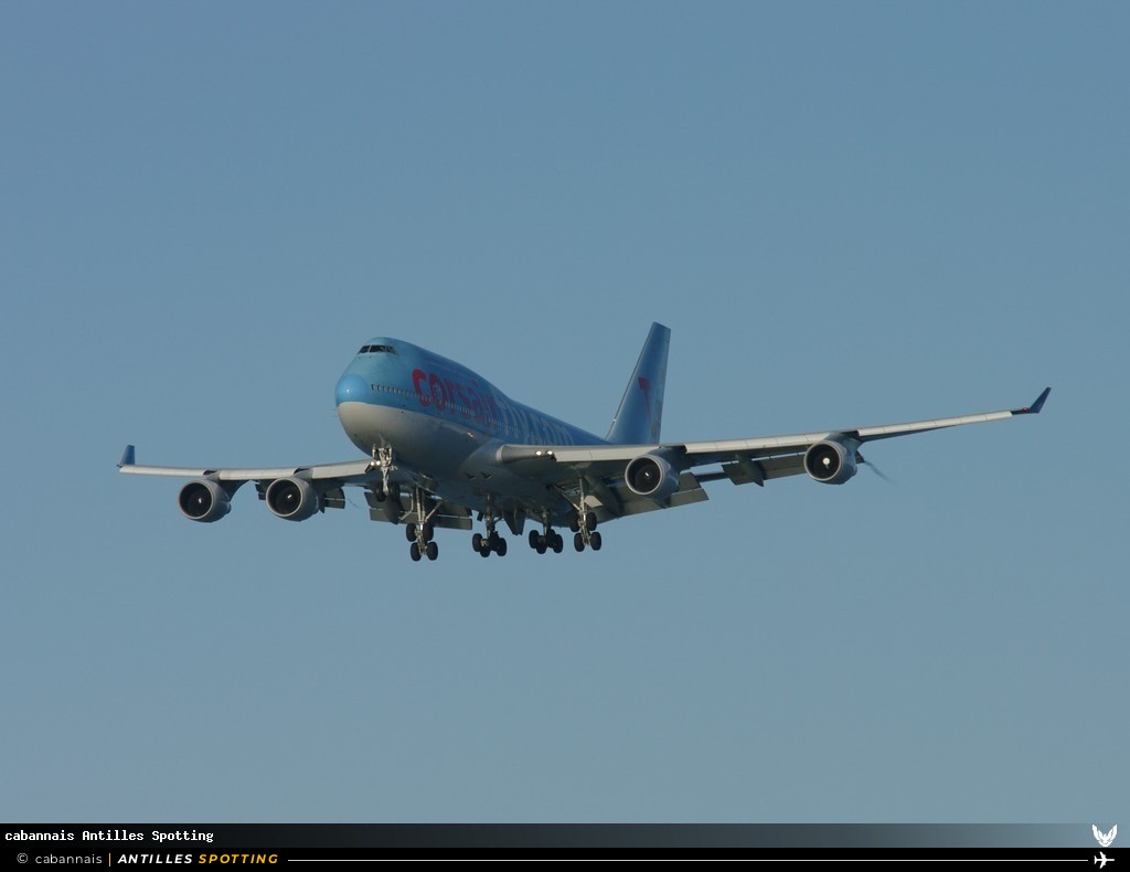 F-HSEX · Boeing 747-400, Corsairfly, Martinique – Aimé Césaire
