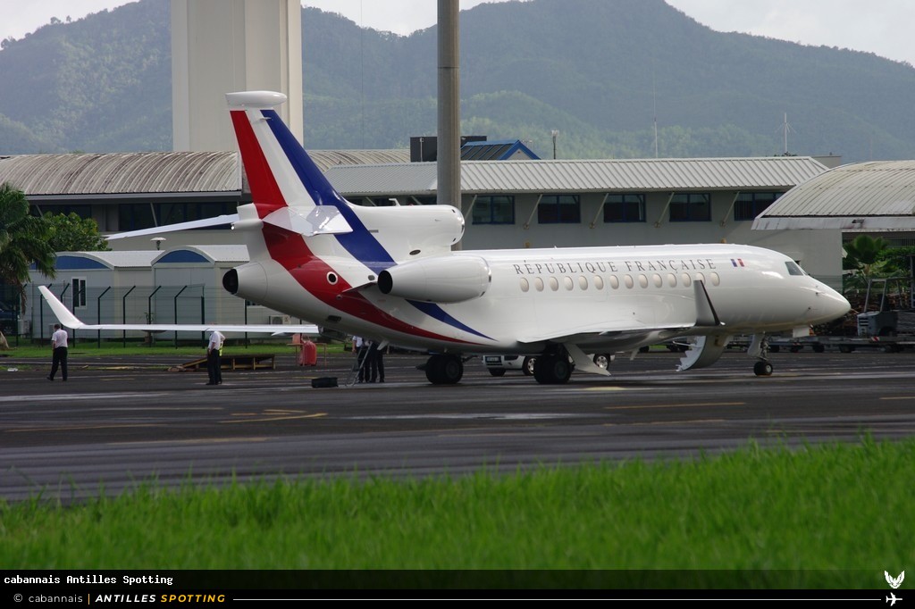 F-RAFA · Dassault Falcon 7X, Armée de l'Air, Martinique – Aimé Césaire