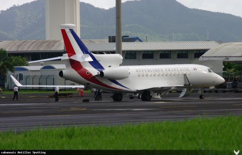 F-RAFA · Dassault Falcon 7X, Martinique – Aimé Césaire