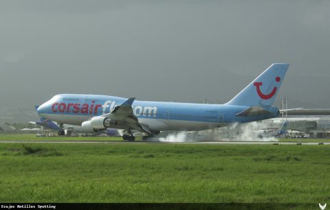 F-HSEX · Boeing 747-400, Martinique – Aimé Césaire