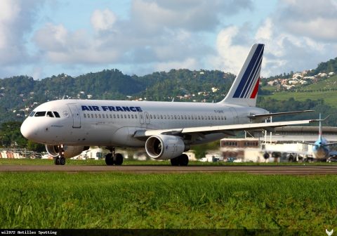 F-GKXC · Airbus A320, Martinique – Aimé Césaire