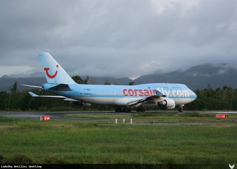 F-HSEA · Boeing 747-400, Martinique – Aimé Césaire