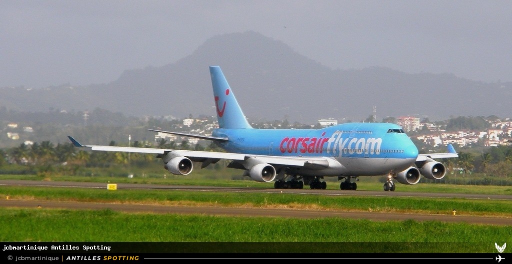 F-HSEX · Boeing 747-400, Corsairfly, Martinique – Aimé Césaire
