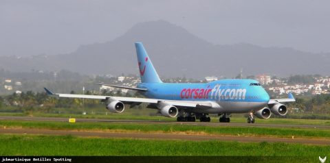 F-HSEX · Boeing 747-400, Martinique – Aimé Césaire