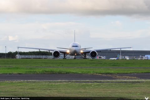 F-GSQP · Boeing 777-300ER, Pointe-à-Pitre – Maryse Condé