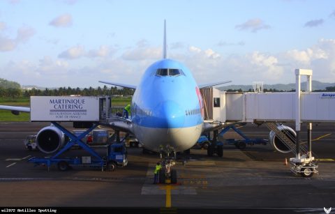 F-HSEA · Boeing 747-400, Martinique – Aimé Césaire