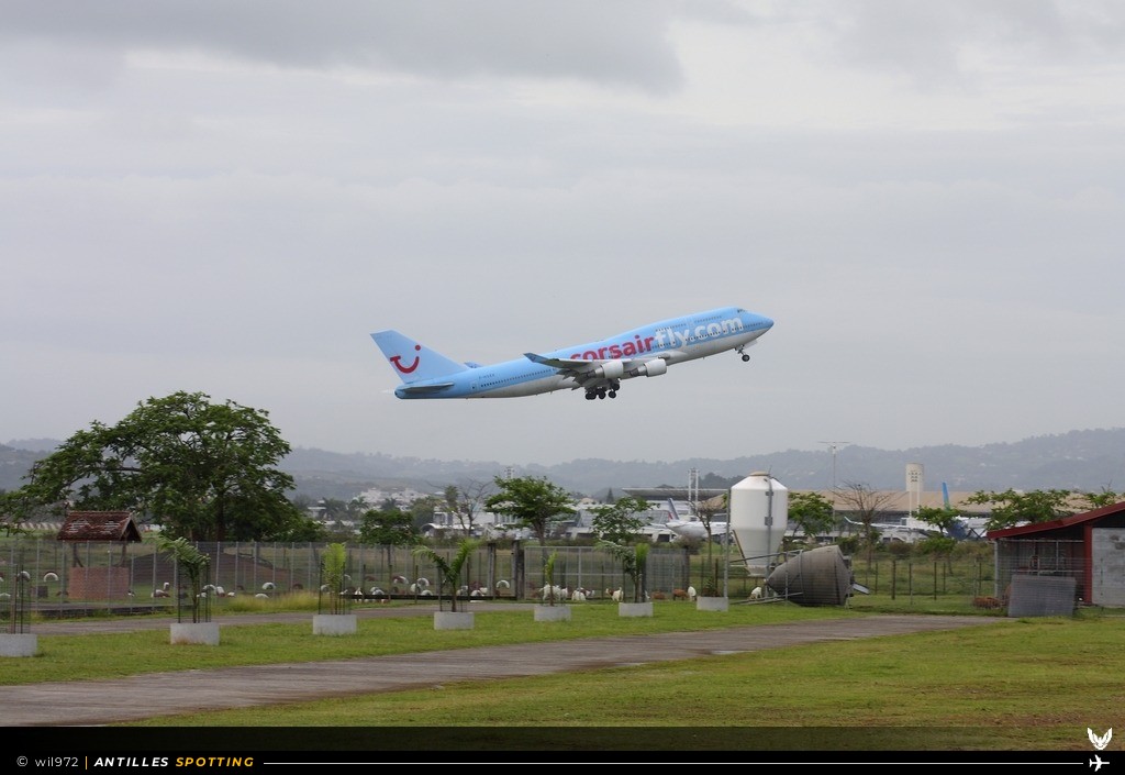 F-HSEX · Boeing 747-400, Corsairfly, Martinique – Aimé Césaire