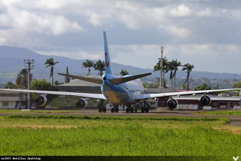 F-GTUI · Boeing 747-400, Martinique – Aimé Césaire