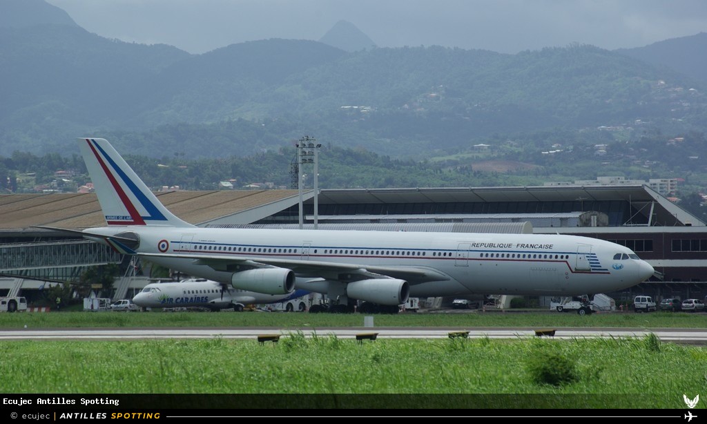 F-RAJB · Airbus A340-200, France - Armée de l'Air, Martinique – Aimé Césaire