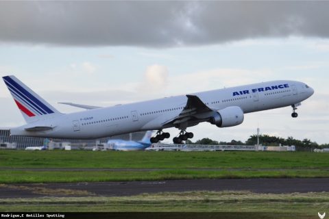 F-GSQP · Boeing 777-300ER, Pointe-à-Pitre – Maryse Condé