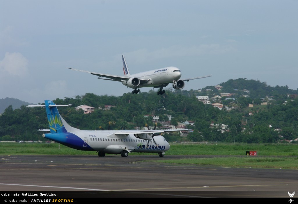 F-GSQO · Boeing 777-300ER, Air France, Martinique – Aimé Césaire