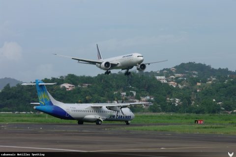 F-GSQO · Boeing 777-300ER, Martinique – Aimé Césaire