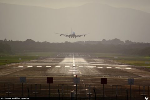 F-HKIS · Boeing 747-400, Pointe-à-Pitre – Maryse Condé