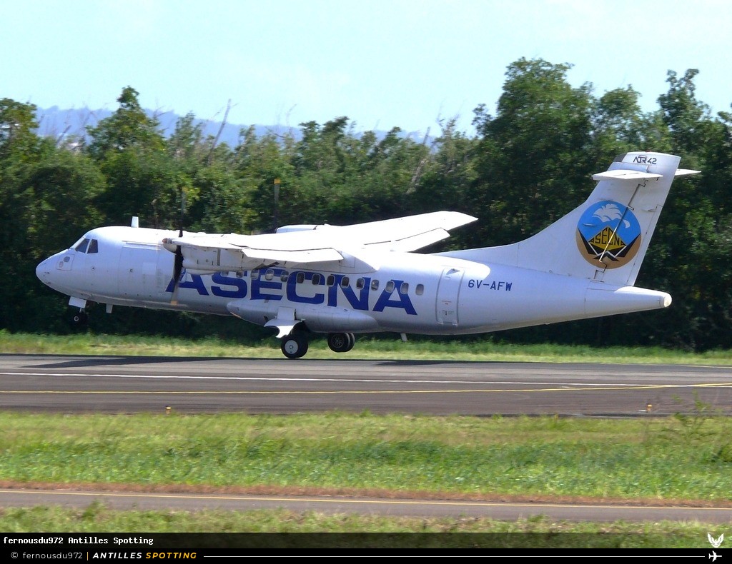 6V-AFW · ATR 42-300, Asecna, Martinique – Aimé Césaire