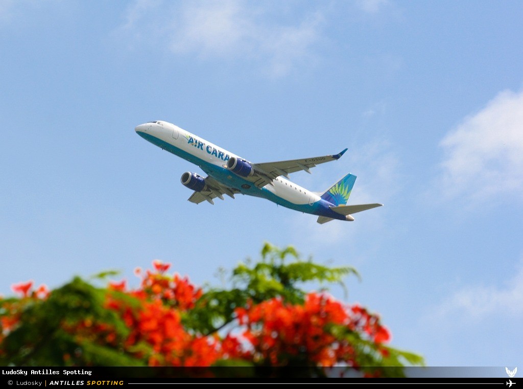 F-OSUD · Embraer E190, Air Caraïbes, Pointe-à-Pitre – Maryse Condé