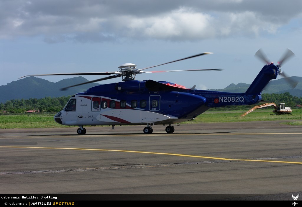 N2082Q · Sikorsky S-92, Taxi Aereo Hélibus, Martinique – Aimé Césaire