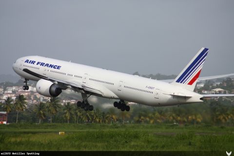 F-GSQT · Boeing 777-300ER, Martinique – Aimé Césaire