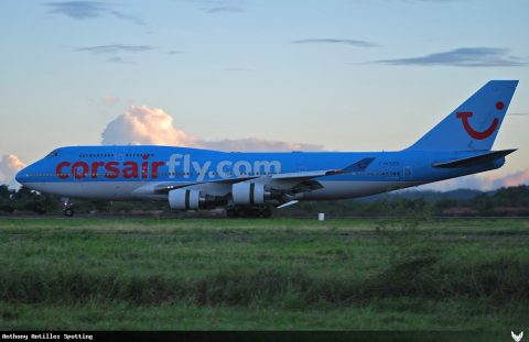 F-HSEX · Boeing 747-400, Martinique – Aimé Césaire