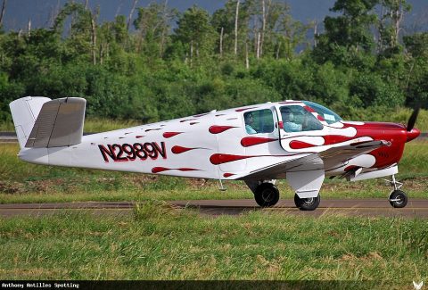 N2989V · Beechcraft 35, Martinique – Aimé Césaire